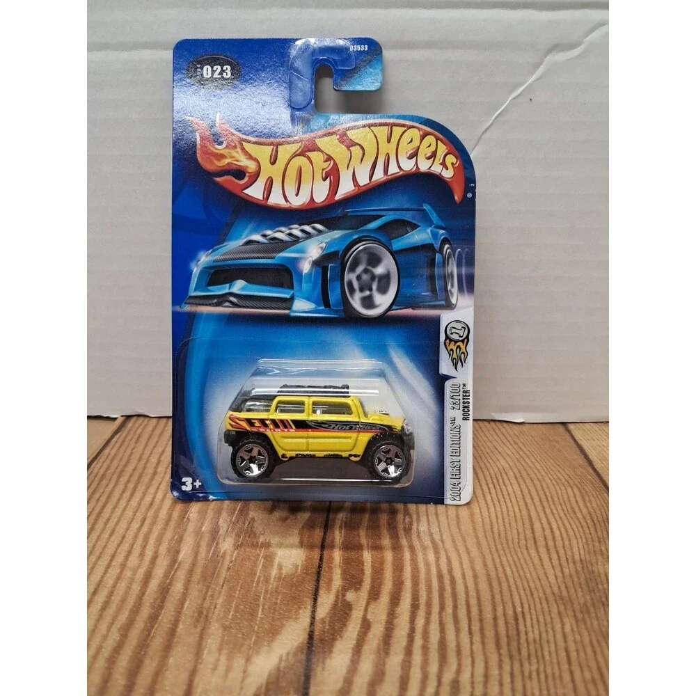 HOT WHEELS 2004 1ST EDITIONS 23/100 ROCKSTER (Yellow) #23 New On Card B115